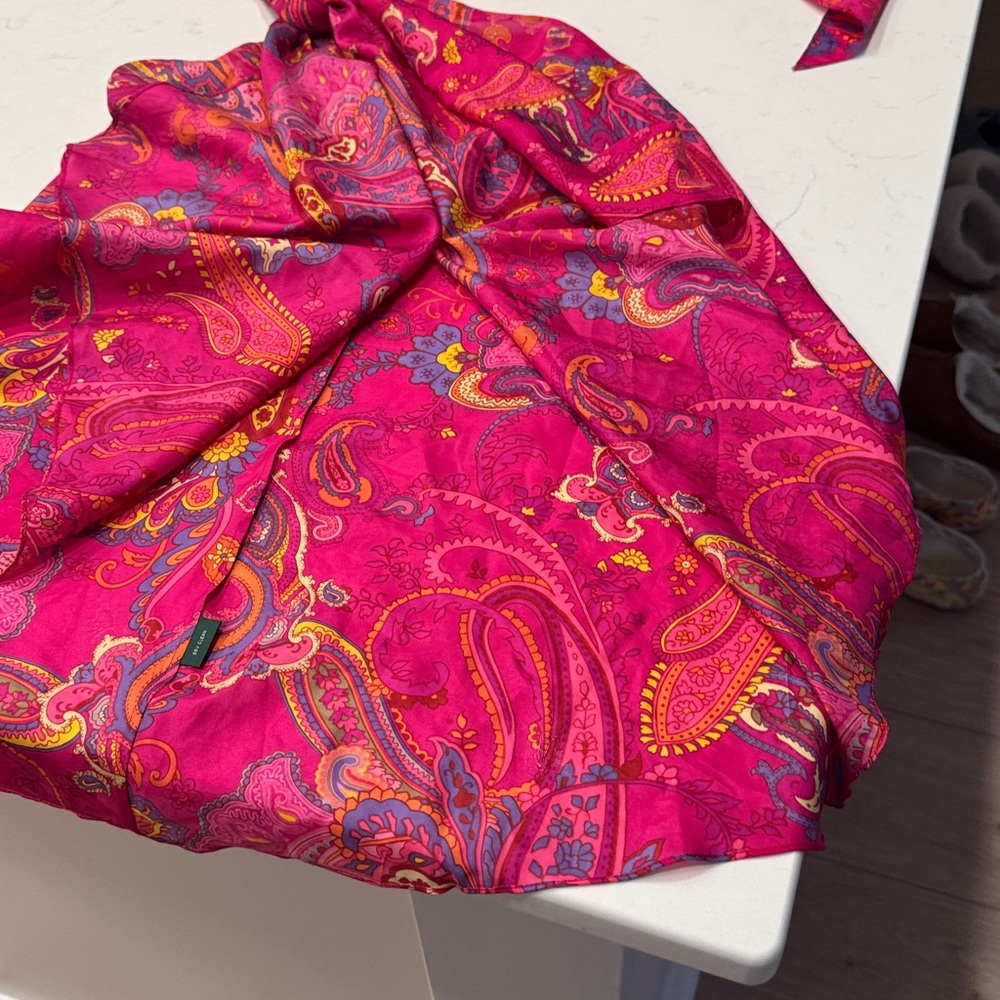 Ralph Lauren Pink and Purple Paisley Skirt - Picture 6 of 6